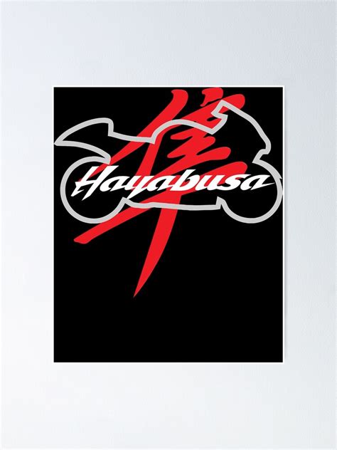 "Suzuki Hayabusa Motorcycle Logo Silhouette" Poster for Sale by ...