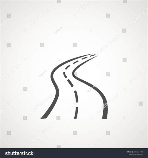 Road Icon Symbol Vector Logo Element Stock Vector (Royalty Free ...