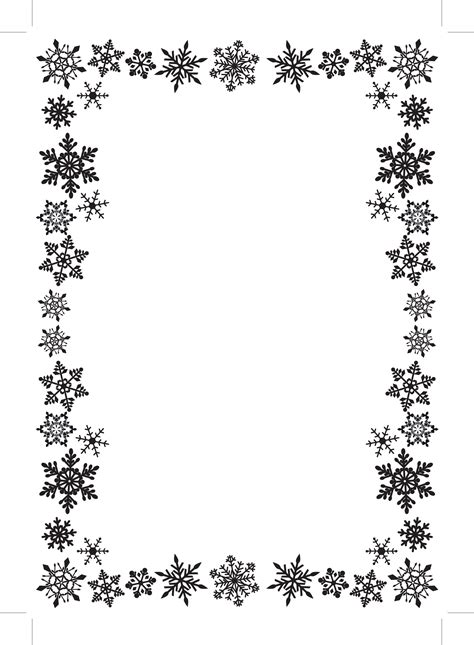 snowflake border clipart black and white 10 free Cliparts | Download ...