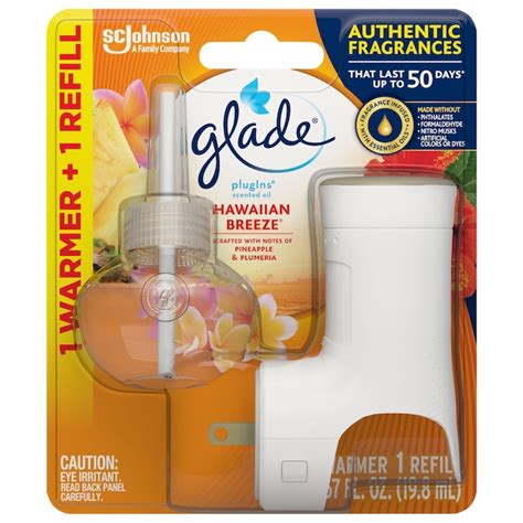 Glade Scented Oil 0.67-fl oz Hawaiian Breeze Plug-in Air Freshener in ...