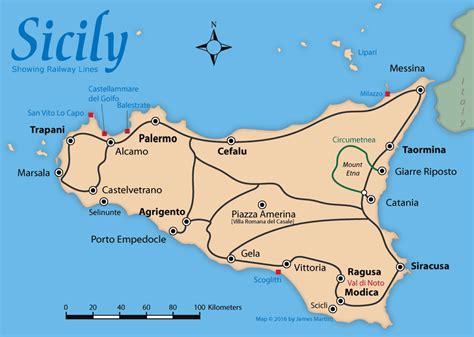 Map Of Sicily And Italy – Verjaardag Vrouw 2020