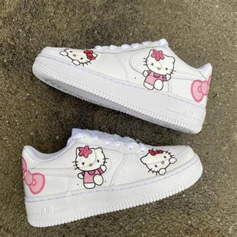 Hello Kitty Nike Air Force 1s Custom Sneakers Custom Air | Etsy | Hello ...