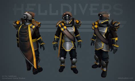 ArtStation - HELLDIVERS - Armor Sets, Skarfox Studios | Armor, Sci fi ...