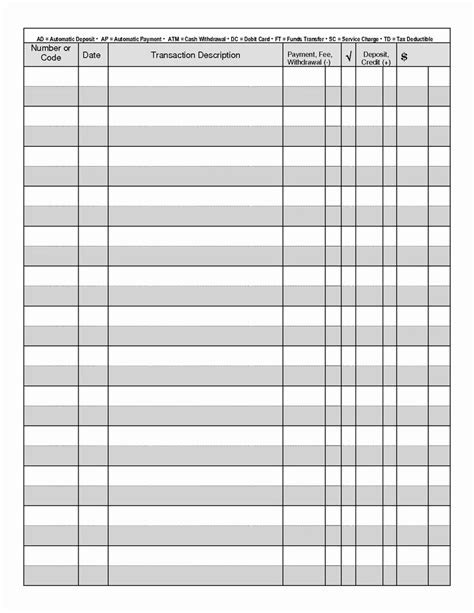 Printable Credit Card Log Template - Printable Word Searches