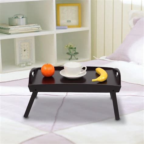 Ktaxon Bamboo Bed Tray Folding Breakfast Tray-Laptop Desk,Bed Table ...