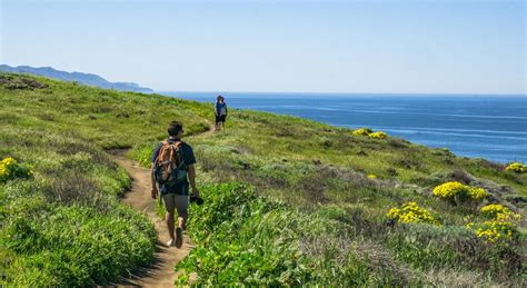 Channel Island coastal hiking trail popular for its views of the rocky ...