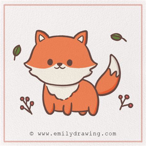 Easy Fox Drawing