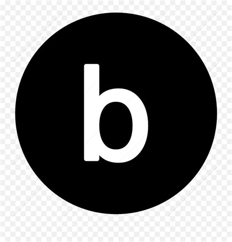 Letter B Circle Logo Black White - Cursor Icon Circle Png,B Logo - free ...