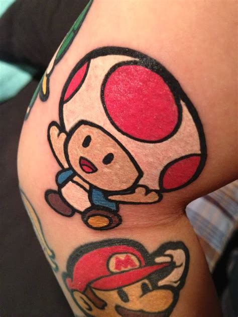 Mario tattoo toad mushroom | tattoo-games.blogspot.com