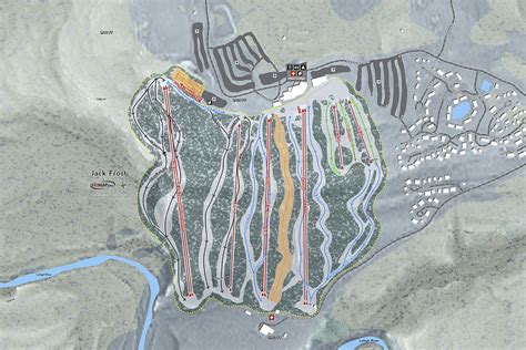 Jack Frost Ski Resort Map Digital Art by Powder Addicts | Pixels