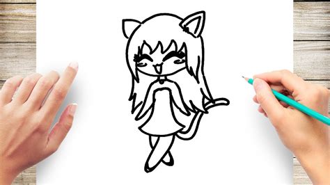 Chibi Cute Cat Drawing Easy - Ficalongedaqui Wallpaper