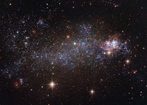 NGC 5408: Hubble Snaps Image of Little-Known Irregular Galaxy | Sci.News