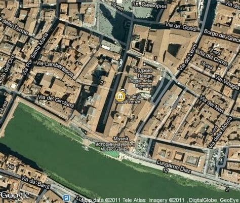 Uffizi Gallery: video, popular tourist places, Satellite map - Firenze ...