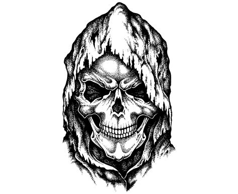 Grim Reaper Face Drawing at PaintingValley.com | Explore collection of ...