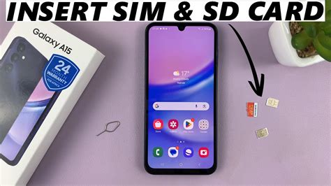 Samsung Galaxy A15 Dual SIM: How To Insert SIM and SD Card - YouTube