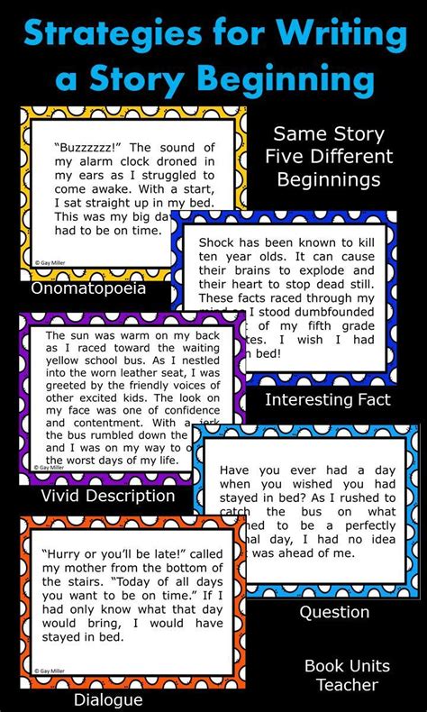 Teaching Students to Write Narrative Hooks | Book Units Teacher