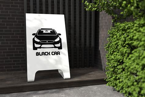 Logo Black and White - Black Car Graphic by RANartLabs · Creative Fabrica