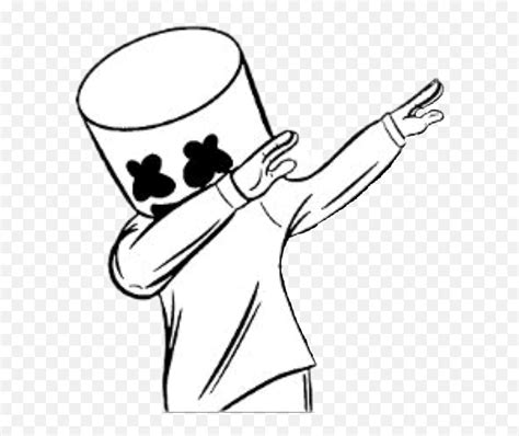 Marshmello Png - Dj Marshmallow Desenho Para Colorir,Marshmello Png ...