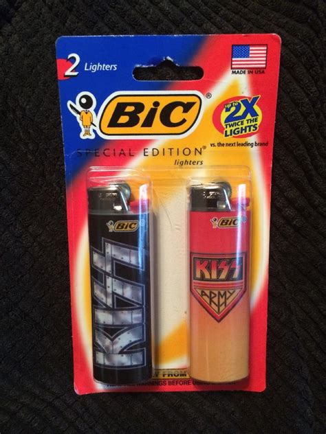 Limited Edition 2 Bic Lighter Set In - George's KISS Collection