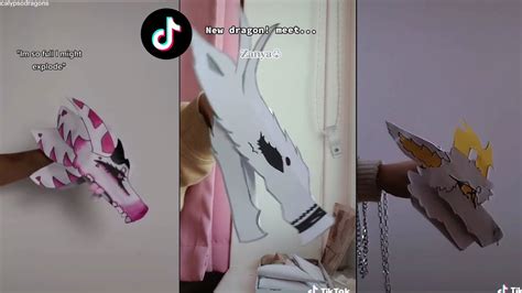 Dragon Puppet Crafts - Paper Dragon TikTok Compilation #114 - YouTube