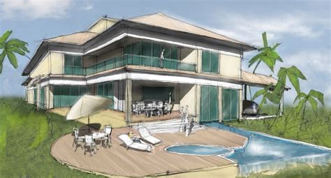 28 Collection of Dream House Drawing Design With Color | Dream house ...