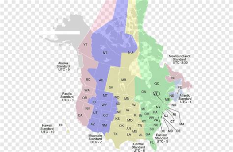 Canada Atlantic Time Zone Newfoundland Time Zone Map, cartogrpahy ...