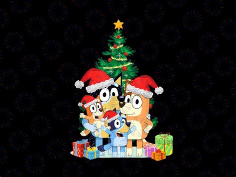 BLUEY Christmas family PNG, Bluey Matching PNG, Bluey Christmas Matchi