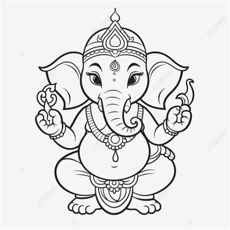 Color Printable Deity Of Hindu Religion Lord Ganesha Coloring Pages For ...