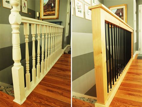 Upgrade Your Staircase with Sturdy Oak Railing and Chic Iron Spindles ...