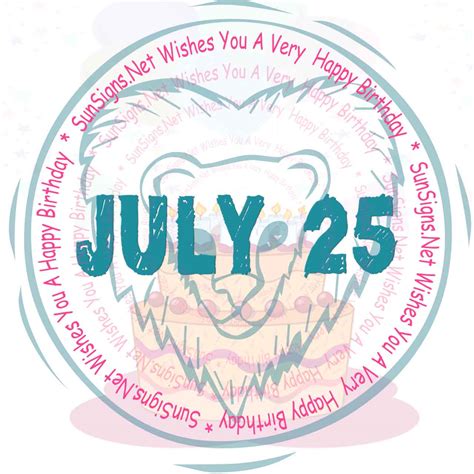 July 25 Zodiac is Leo, Birthdays and Horoscope - SunSigns.Net