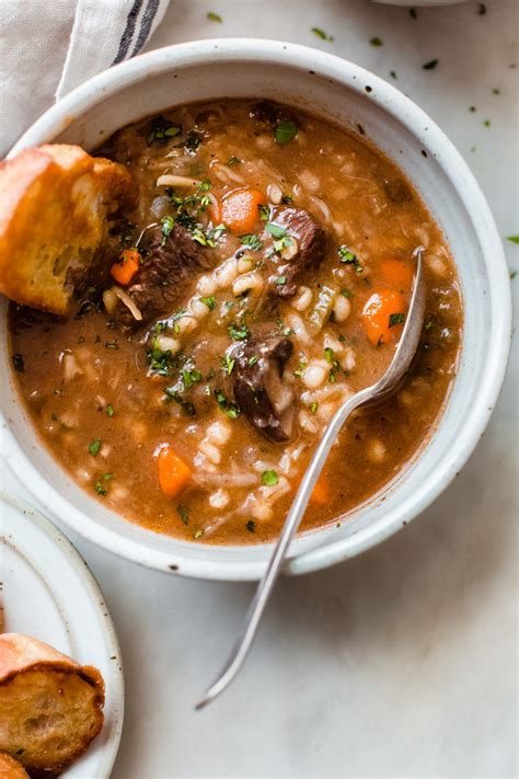 Instant Pot Beef Barley Soup Recipe | Little Spice Jar