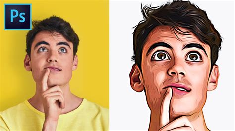 Photoshop Tutorial Cartoon Yourself / In this cartoon effect photoshop ...