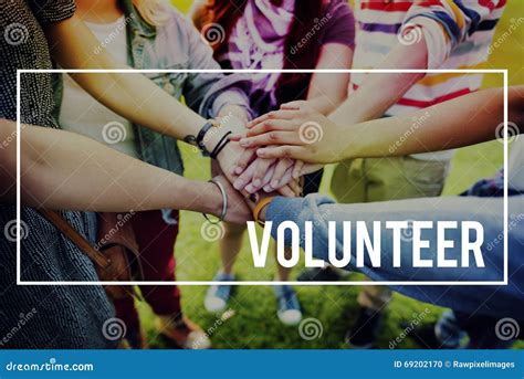 Volunteer Charity Helping Hands Give Concept Stock Photo - Image of ...