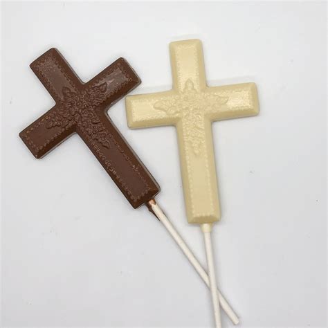 Chocolate Easter Cross Lollipops - Veni's Sweet Shop