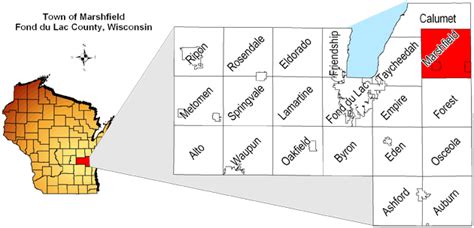 Town of Marshfield in Fond du Lac County, Wisconsin
