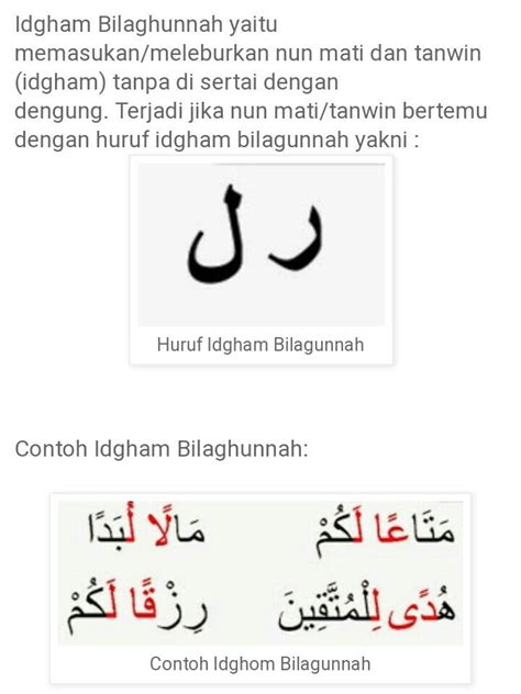 Contoh Bacaan Idgham Bighunnah Dalam Al Quran – Berbagai Contoh