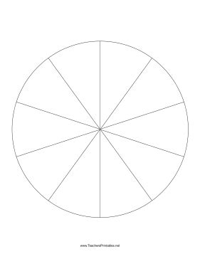 Pie Chart Template 10 Sections