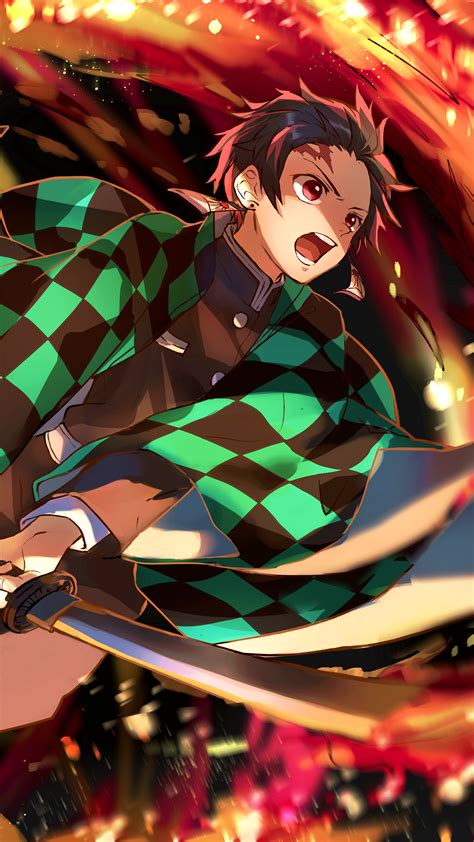 Imagem 4K Do Tanjiro - Ultra Hd Wallpaper Tanjiro Kamado Flame Kimetsu ...