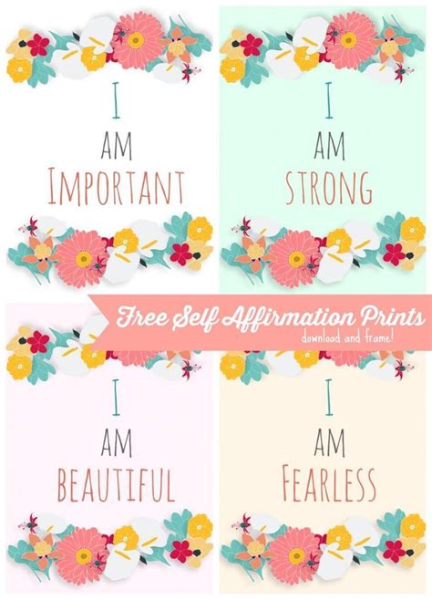 Empowering Affirmations for Every Space: Download and Frame These Free ...