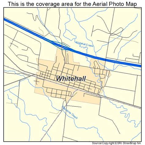 Aerial Photography Map of Whitehall, MT Montana