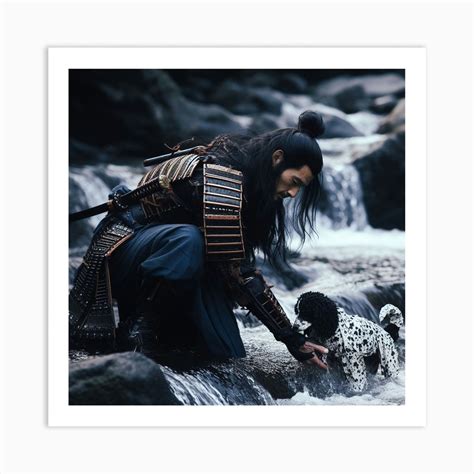 Samurai Dog 1 Art Print by Moeki_ZA - Fy