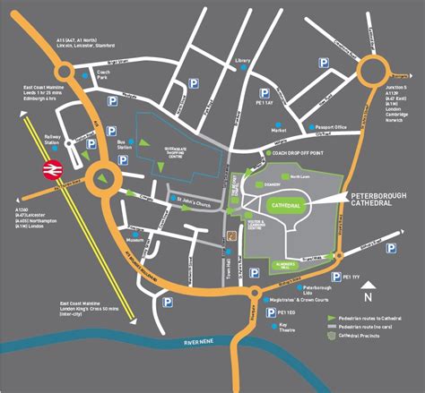 Peterborough Car Parks Map