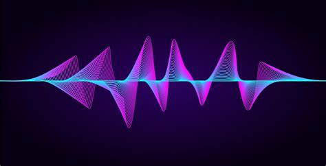 Abstract equalizer wave design. Music sound wave element. Waveform with ...