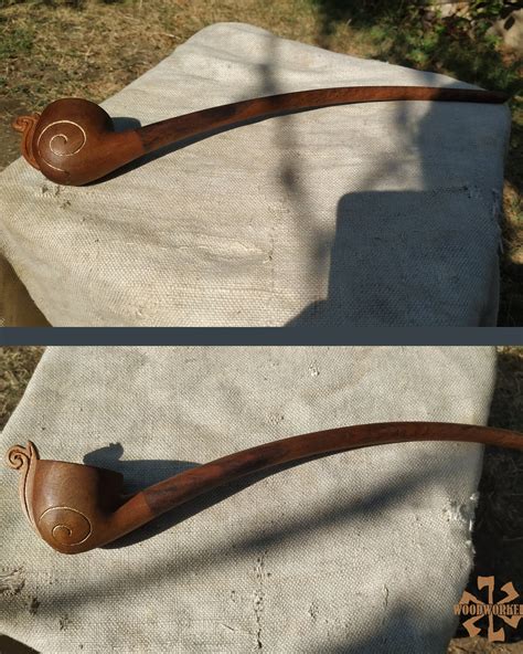 The Hobbit Bilbo's Pipe With Removable Stem Wooden - Etsy