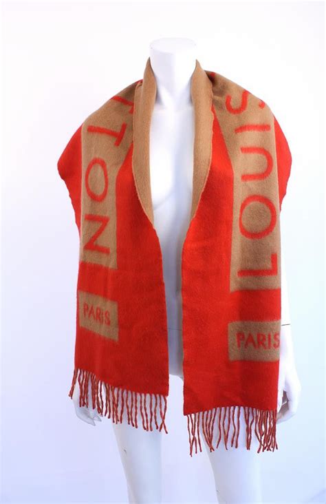 Authentic LOUIS VUITTON Cashmere Scarf at Rice and Beans Vintage