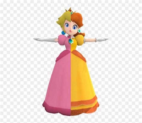 The Colors Are Fine - Peach Daisy Rosalina, HD Png Download - 750x700 ...