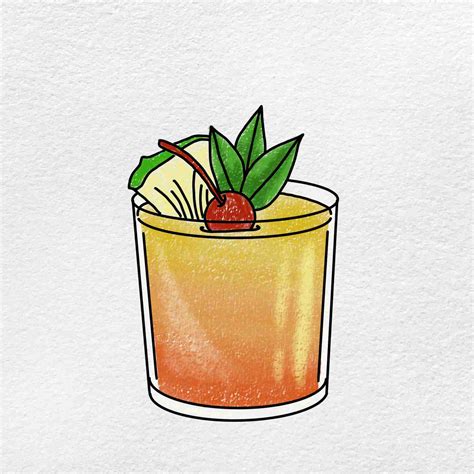 How to Draw a Cocktail - HelloArtsy