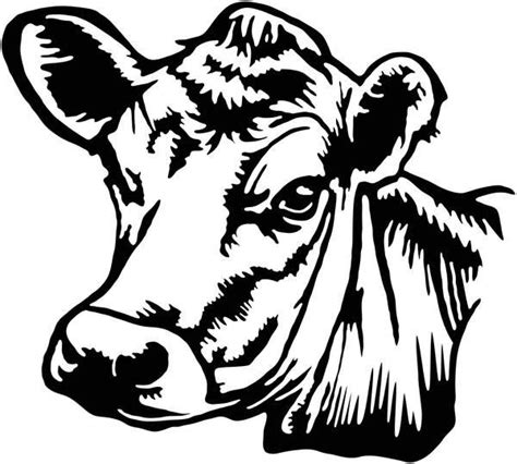 Cow Head Silhouette at GetDrawings | Free download