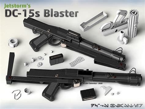 Descargar archivo 3MF S.W. DC-15s Blaster Carbine (Movie Realistic ...