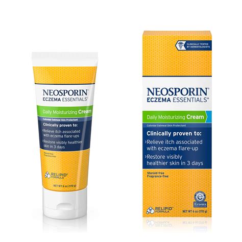 Neosporin Eczema Essentials Daily Moisturizing Cream, 6 Oz- Buy Online ...